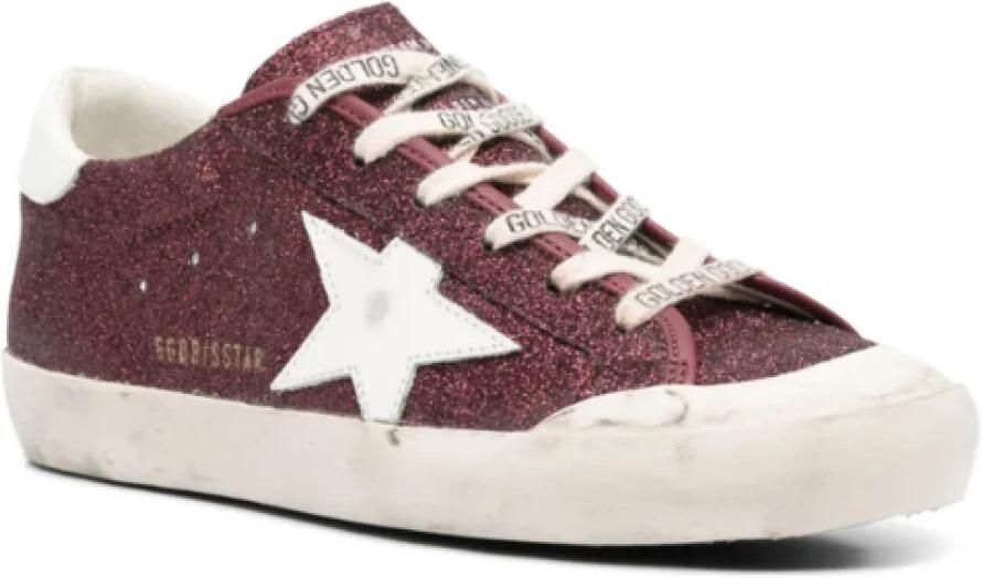 Golden Goose Gouden Ster Sneakers Bordeaux Italië