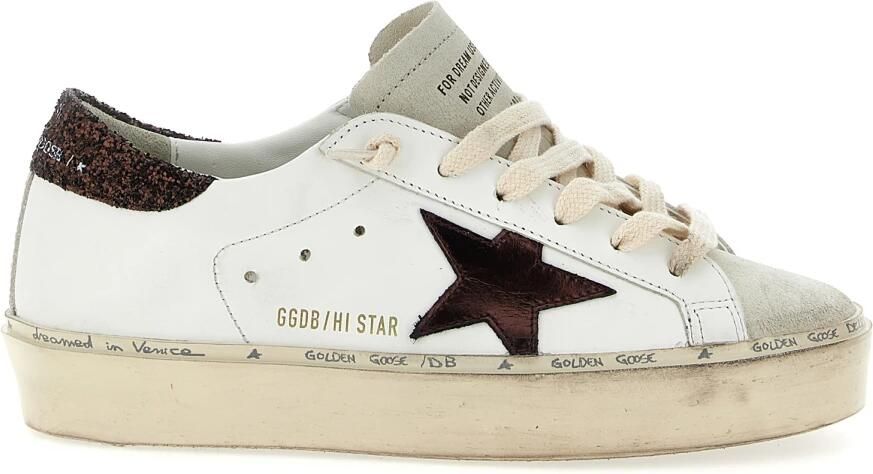 Golden Goose Low-Top Sneakers Platform Sneakers With Distinctive Star Logo in wit