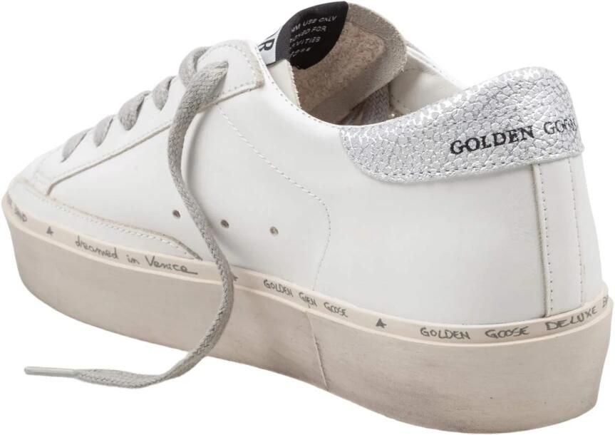 Golden Goose Contrasterende Veterschoenen Hi Star Sneakers White Dames