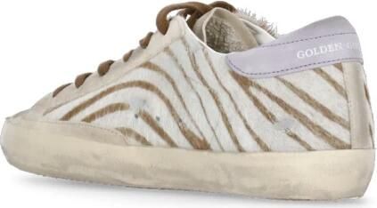 Golden Goose Ivoor Leren Sneakers met Animalier Patroon
