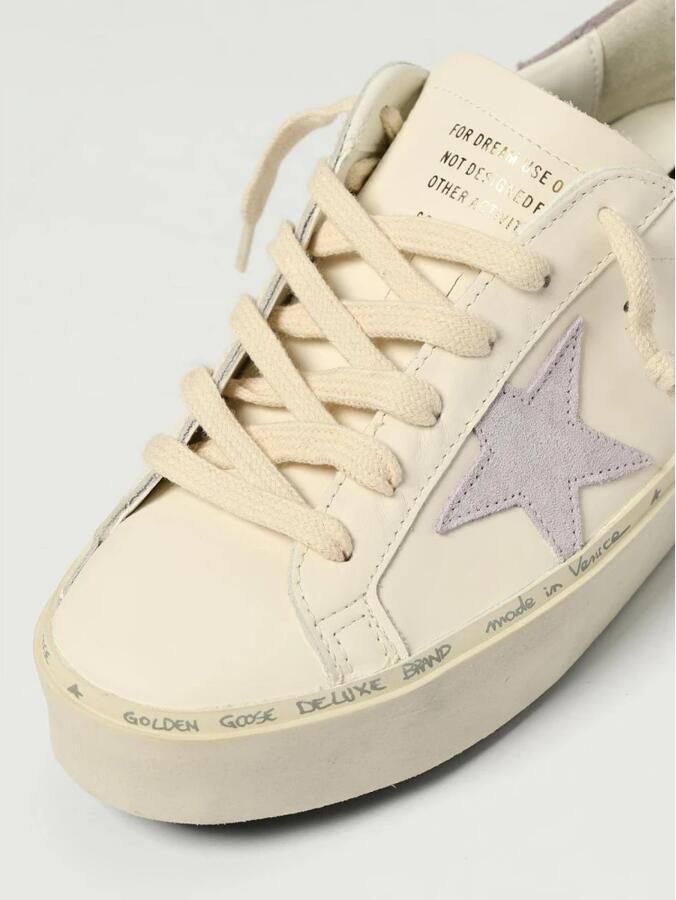 Golden Goose Low-Top Sneakers Hi Star Leather Upper Sneakers in wit