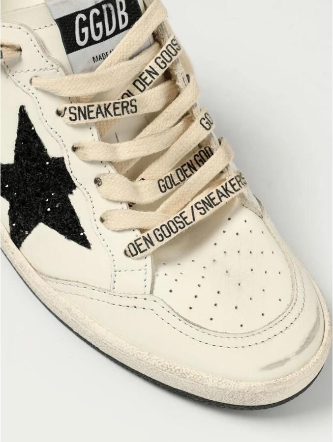 Golden Goose Wit Zwart Ball Star Dames Sneakers