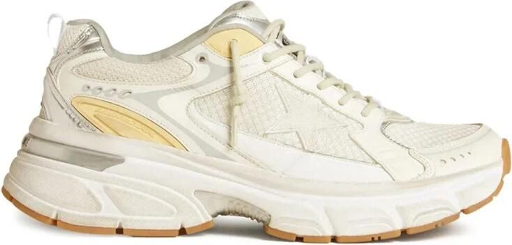 Golden Goose Leren Net en Suède Ster Hak