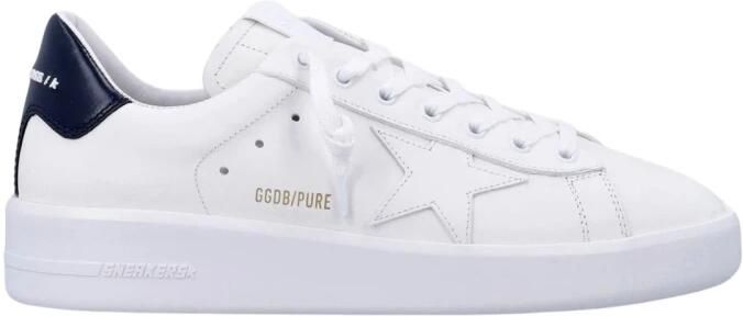 Golden Goose Witte Blauwe Pure Star Leren Bovenkant en Glanzende Leren Hak Wit Heren - Foto 3