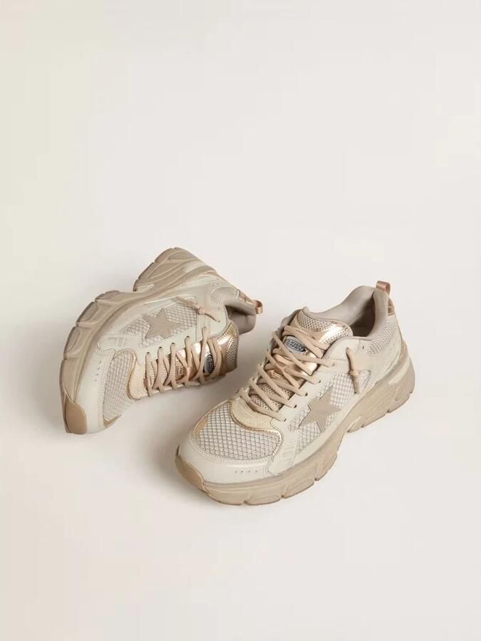 Golden Goose Lightstar Net Leren Sneakers