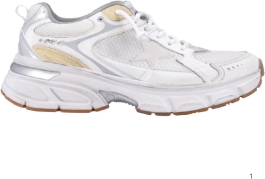 Golden Goose Lightstar Sneakers Wit Geel Design