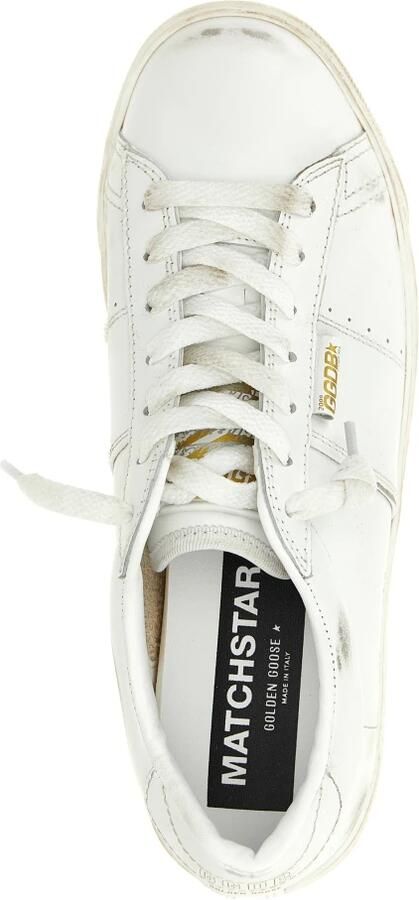 Golden Goose Witte Matchstar Sneakers met Gouden Details White Dames