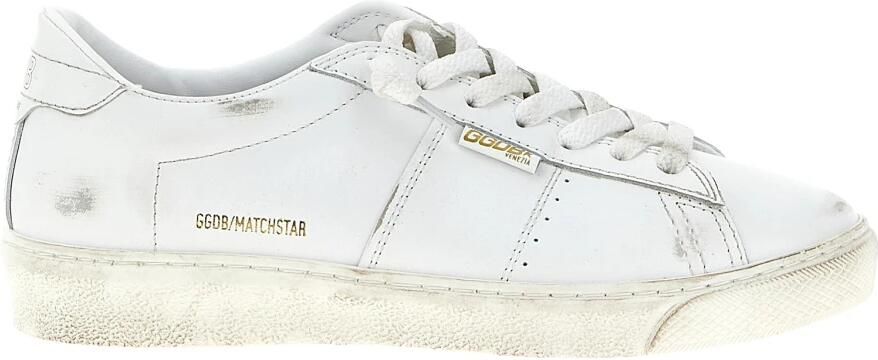 Golden Goose Witte Matchstar Sneakers met Gouden Details White Dames
