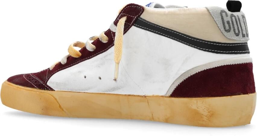 Golden Goose Mid Star Nappa en Nylon Sneakers Beige Heren - Foto 4