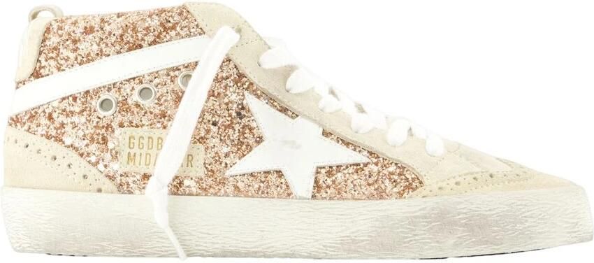 Golden Goose Glitter Midstar Leren Sneakers Multicolor Dames - Foto 4