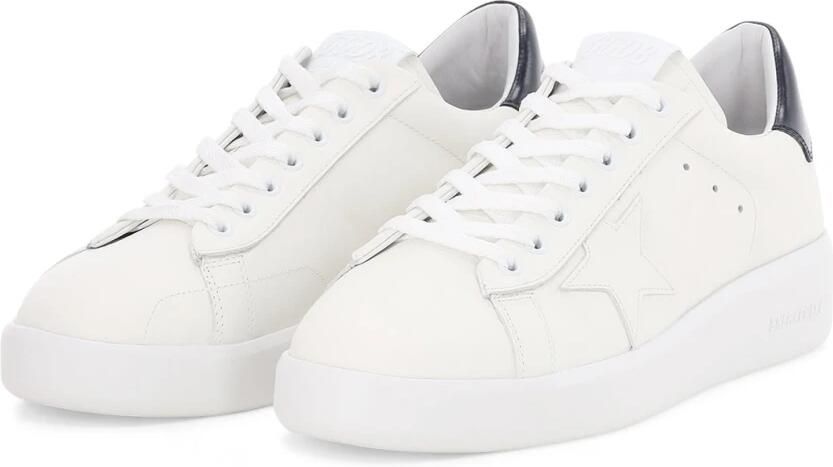 Golden Goose Witte Blauwe Pure Star Leren Bovenkant en Glanzende Leren Hak Wit Heren - Foto 3