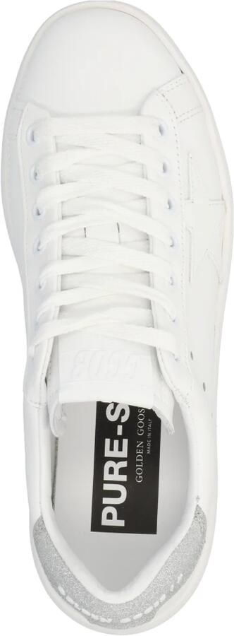 Golden Goose Witte Leren Sneakers met Glitterhak White Dames - Foto 7