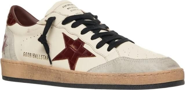 Golden Goose Rode Sneakers met Krokodillenstructuur