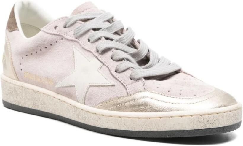 Golden Goose Roze Suède Ster Patch Sneakers