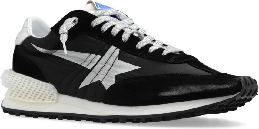 Golden Goose Zwarte Stof Suède Hardloop Marathon Sneakers Black Heren - Foto 9