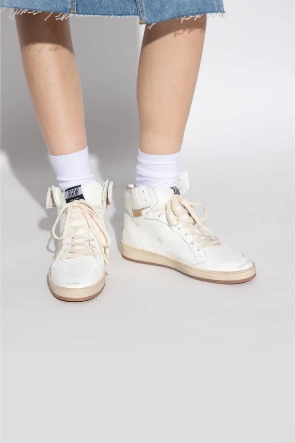 Golden Goose Sky Star Sneakers Gladde Kalfsleer Ronde Neus White Dames