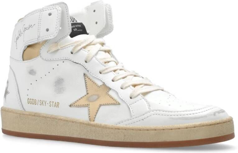 Golden Goose Sky Star Sneakers Gladde Kalfsleer Ronde Neus White Dames - Foto 6