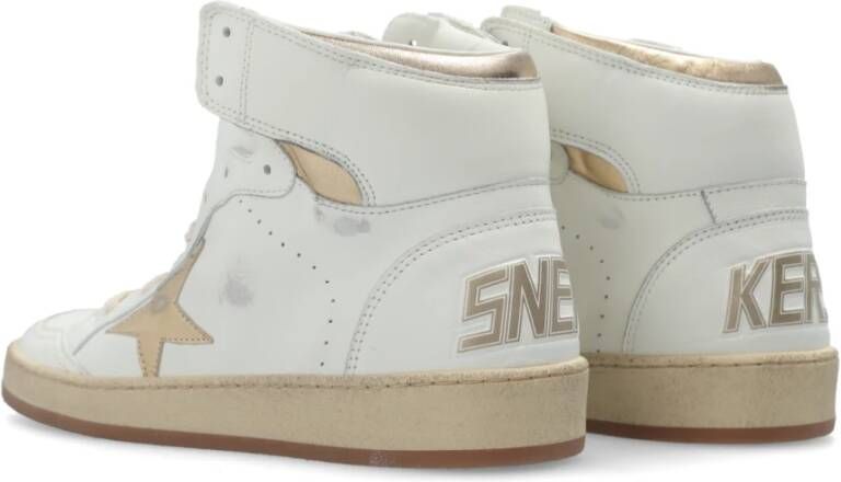 Golden Goose Sky Star Sneakers Gladde Kalfsleer Ronde Neus White Dames - Foto 10
