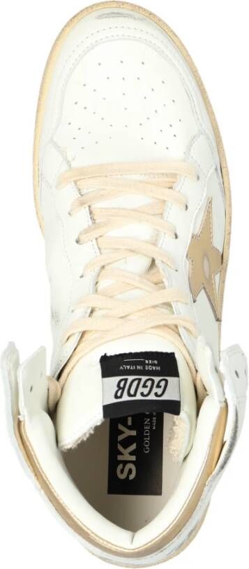 Golden Goose Sky Star Sneakers Gladde Kalfsleer Ronde Neus White Dames - Foto 11