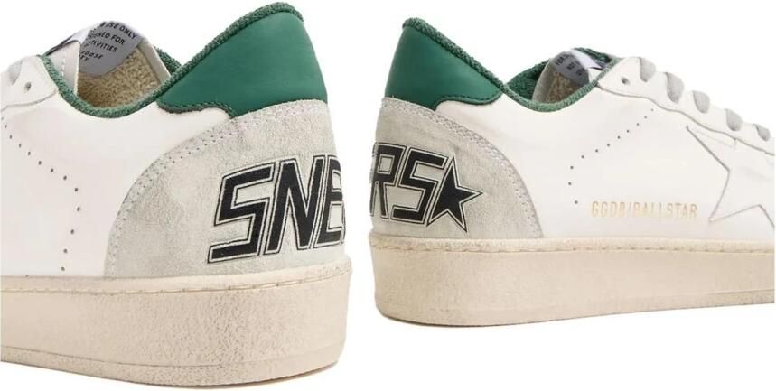 Golden Goose Sneaker met suède reliëfhak en rubberen zool