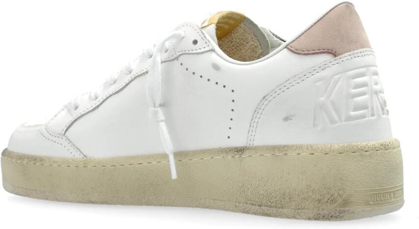 Golden Goose Witte Leren Sneakers met Vernietigend Effect White Dames