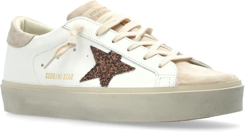 Golden Goose Low-Top Sneakers Hi Star Sneakers Leather White Beige in beige - Foto 4