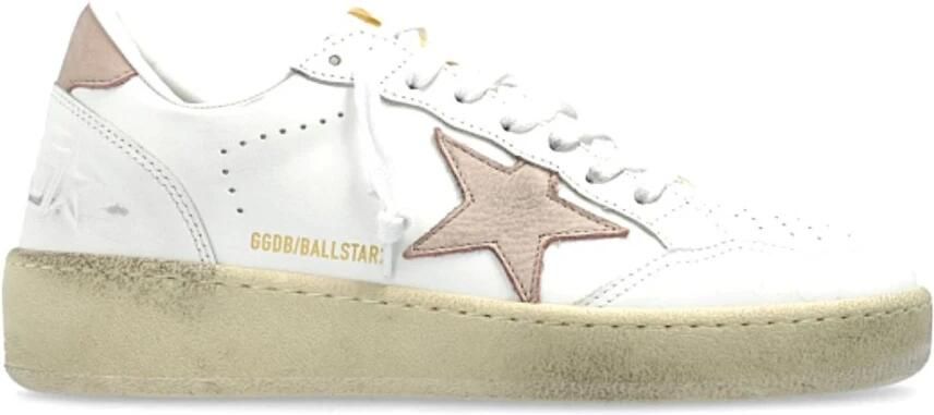 Golden Goose Witte Leren Sneakers met Vernietigend Effect White Dames - Foto 4