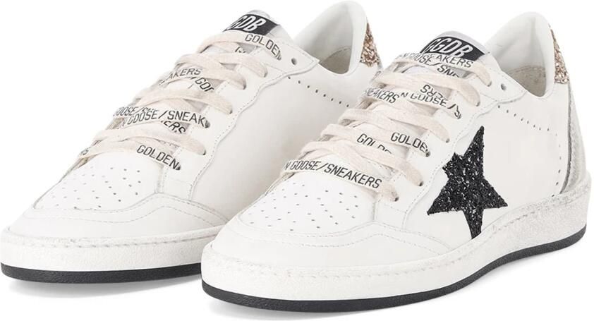 Golden Goose Wit Zwart Ball Star Dames Sneakers
