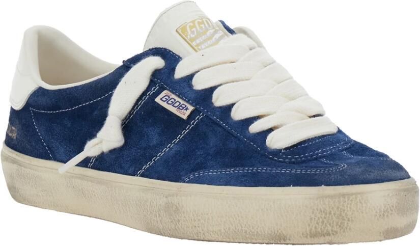 Golden Goose Sneakers van suède met leren details