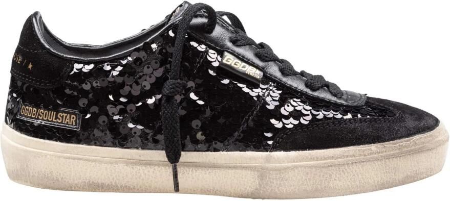 Golden Goose Soul Star Sequin and Leather Sneakers - Foto 2