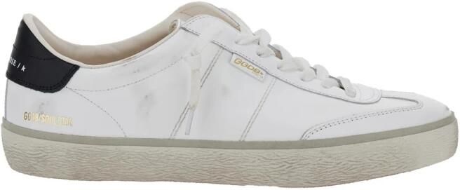 Golden Goose Witte leren sneakers met gebruikt effect White Heren - Foto 5