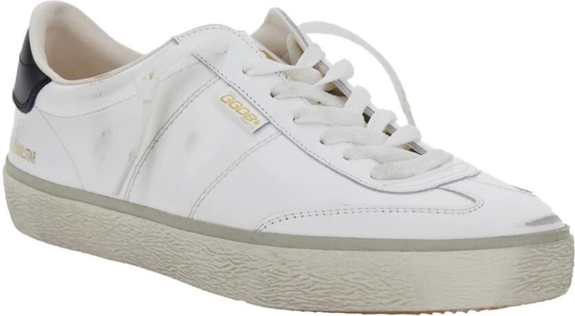 Golden Goose Witte leren sneakers met gebruikt effect White Heren - Foto 2