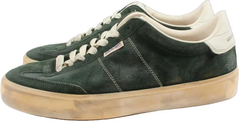 Golden Goose Groene Leren Sneakers Soul Star Green Heren - Foto 3