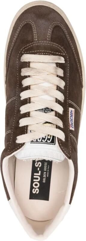 Golden Goose Soul Star Suede Lage Top Sneakers Brown Heren - Foto 4