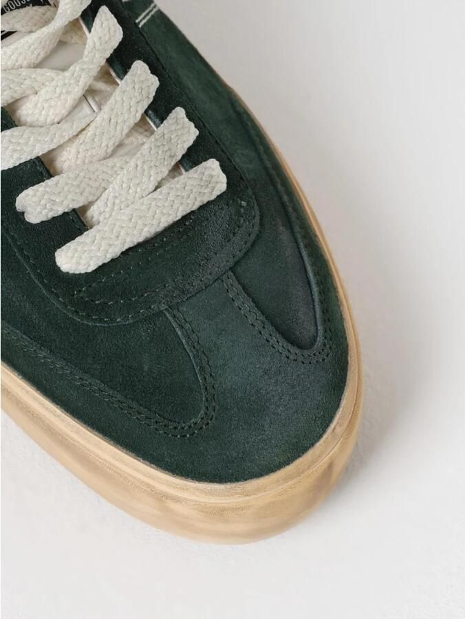 Golden Goose Groene Leren Sneakers Soul Star Green Heren - Foto 4