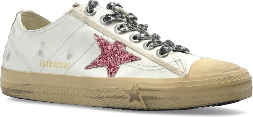 Golden Goose Glitter Ster Leren Mand White Dames - Foto 6