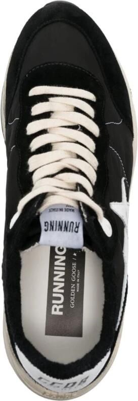 Golden Goose Zwarte Witte Hardloopschoenen met Nylon Bovenwerk en Suède Neus Zwart Heren - Foto 3