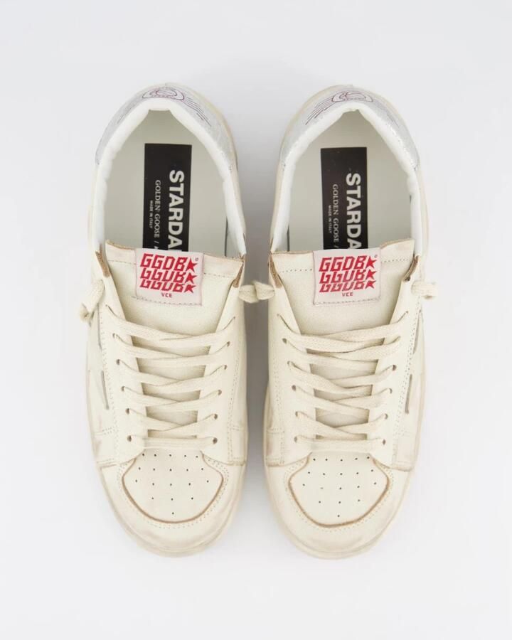 Golden Goose Low-Top Sneakers Stardan Leather Upper Sneakers in wit