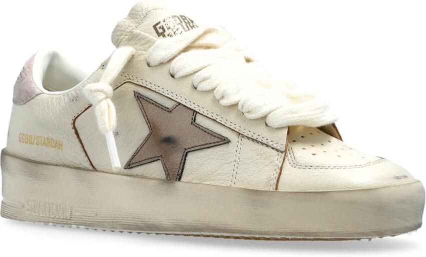 Golden Goose Witte Sneakers Stijlvol Lederen Mix