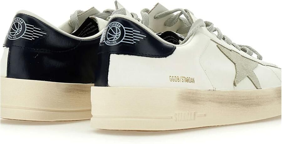Golden Goose Blauwe Leren Sneakers met Ster Patch White - Foto 3