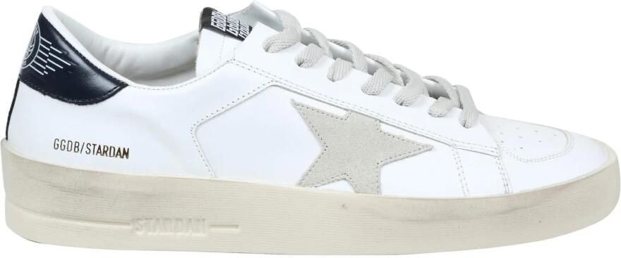 Golden Goose Blauwe Leren Sneakers met Ster Patch White - Foto 8