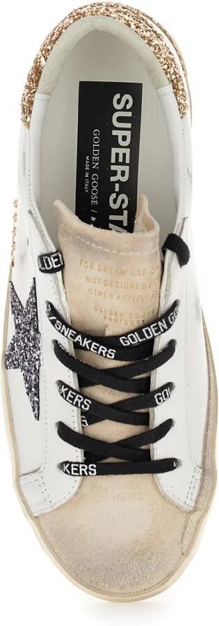 Golden Goose Glitter Ster Hak Leren Sneakers White Dames - Foto 6