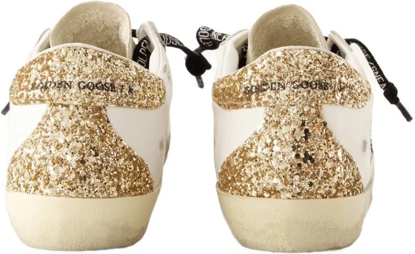 Golden Goose Glitter Ster Hak Leren Sneakers White Dames - Foto 4