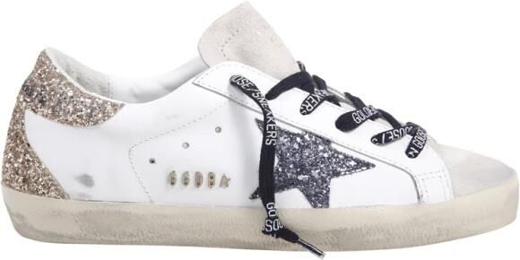 Golden Goose Glitter Super-Star Sneakers White Dames - Foto 6