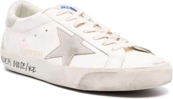Golden Goose Super-Star Nappa Upper Nabuk Star Sue Tong Heel White Heren - Foto 13