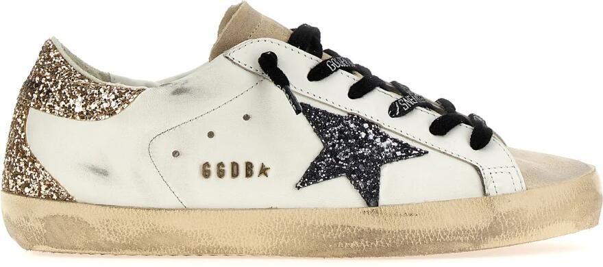Golden Goose Glitter Super-Star Sneakers White Dames - Foto 4