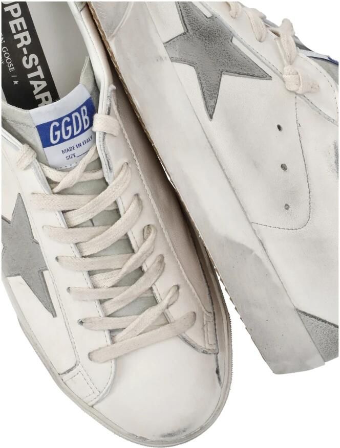 Golden Goose Super-Star Nappa Upper Nabuk Star Sue Tong Heel White Heren - Foto 5
