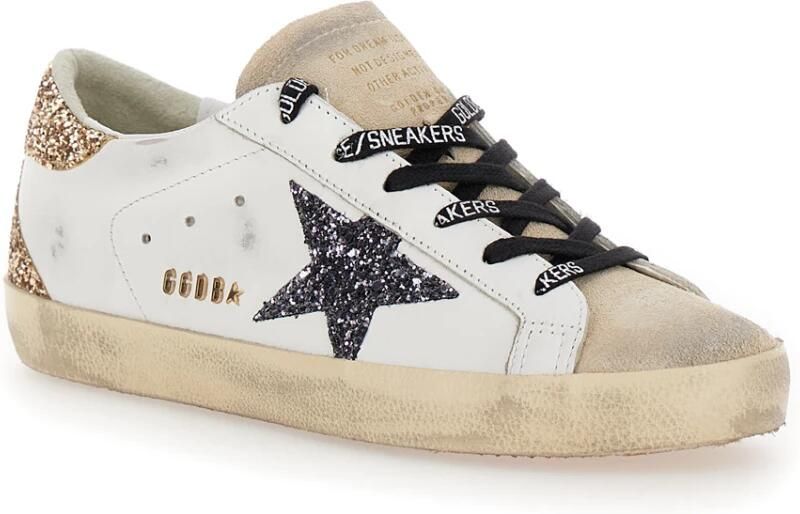 Golden Goose Superstar Sneakers met Glitterdetail White Dames - Foto 11