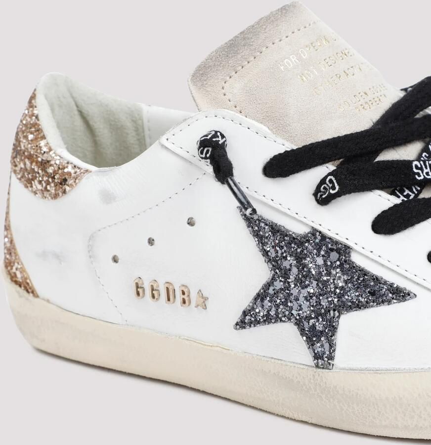 Golden Goose Superstar Sneakers met Glitterdetail White Dames - Foto 3