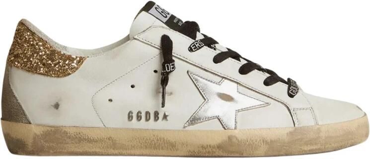 Golden Goose Superstar Sneakers met Glitterdetail White Dames - Foto 13
